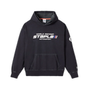 Staple - Sudadera con capucha Circuit Charcoal - Negro