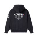 Staple - Sudadera con capucha Circuit Charcoal - Negro