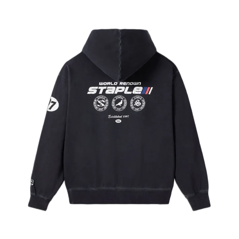 Staple - Sudadera con capucha Circuit Charcoal - Negro