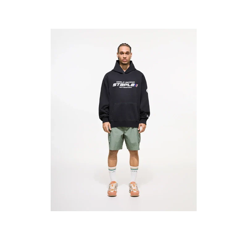 Staple - Sudadera con capucha Circuit Charcoal - Negro