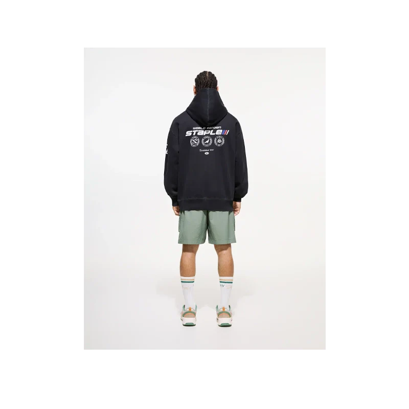 Staple - Sudadera con capucha Circuit Charcoal - Negro