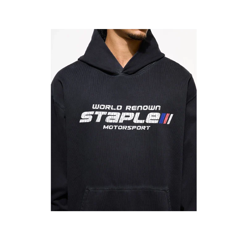 Staple - Sudadera con capucha Circuit Charcoal - Negro