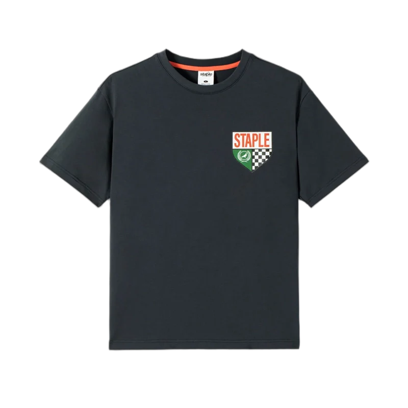 Staple - Camiseta azul marino de patrocinadores - Negro