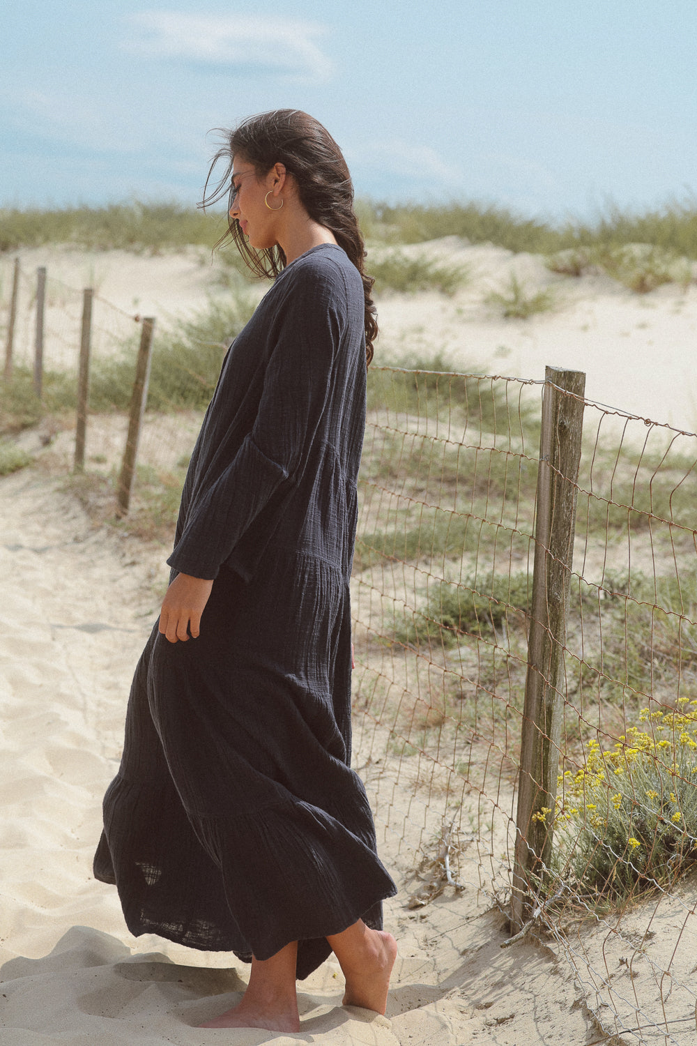 Stella Dress - Charcoal