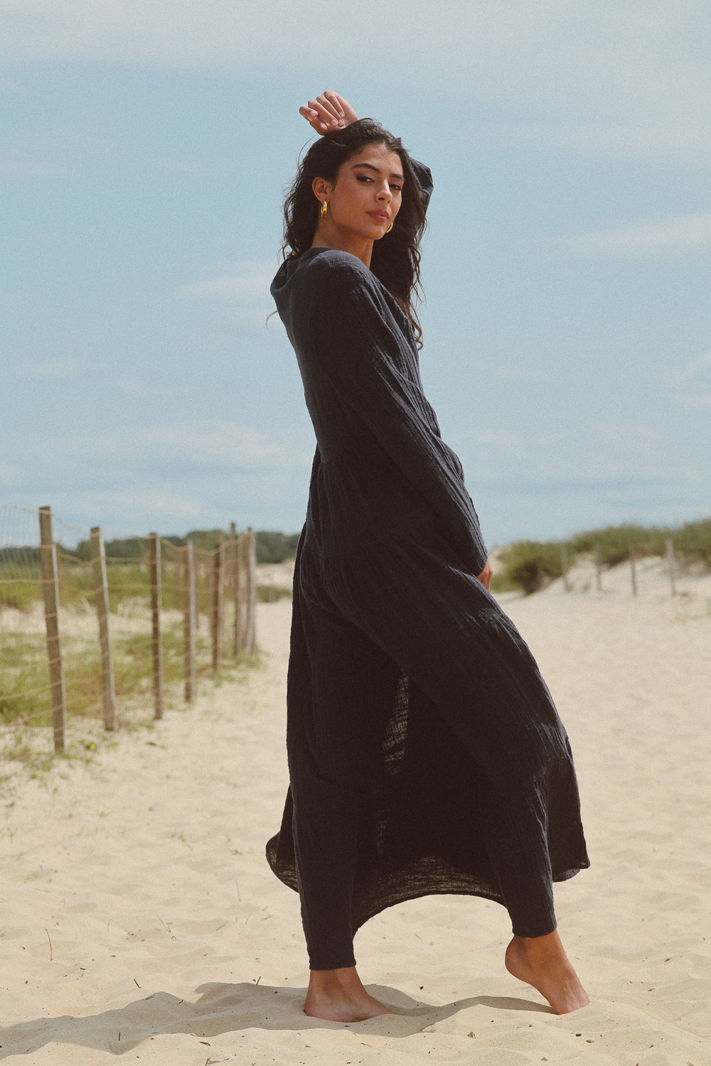 Stella Dress - Charcoal
