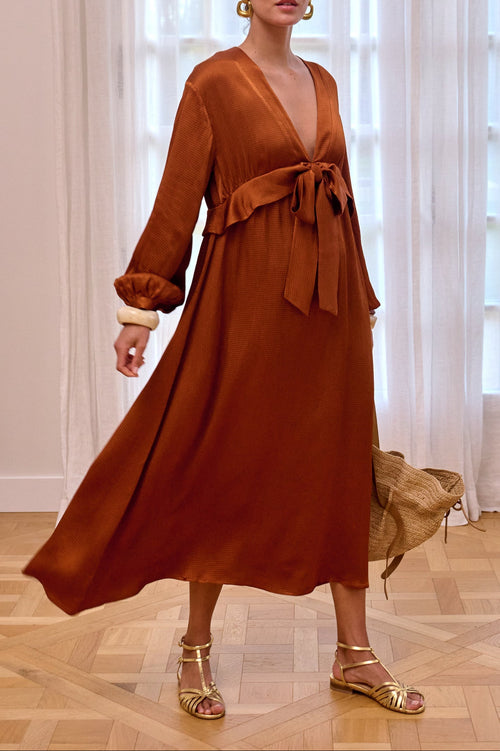 Valori Dress Cognac