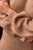 Robe Maille Noelle Camel