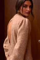 Robe Maille Noelle Camel