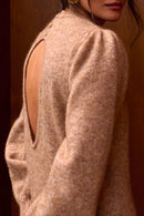 Robe Maille Noelle Camel