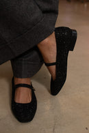 Bebé Simona Negro Glitter