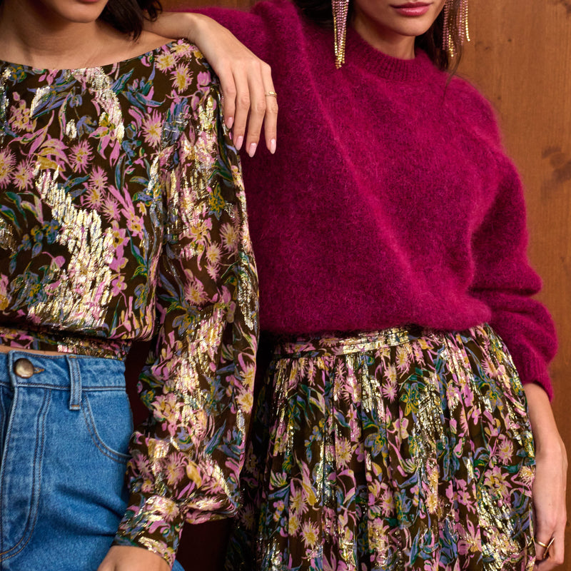 Jupe Anjina Chardon Lurex