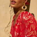 Top Lizia Rouge Lurex
