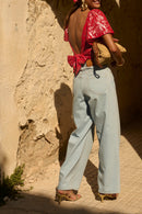 Top Lizia Rouge Lurex