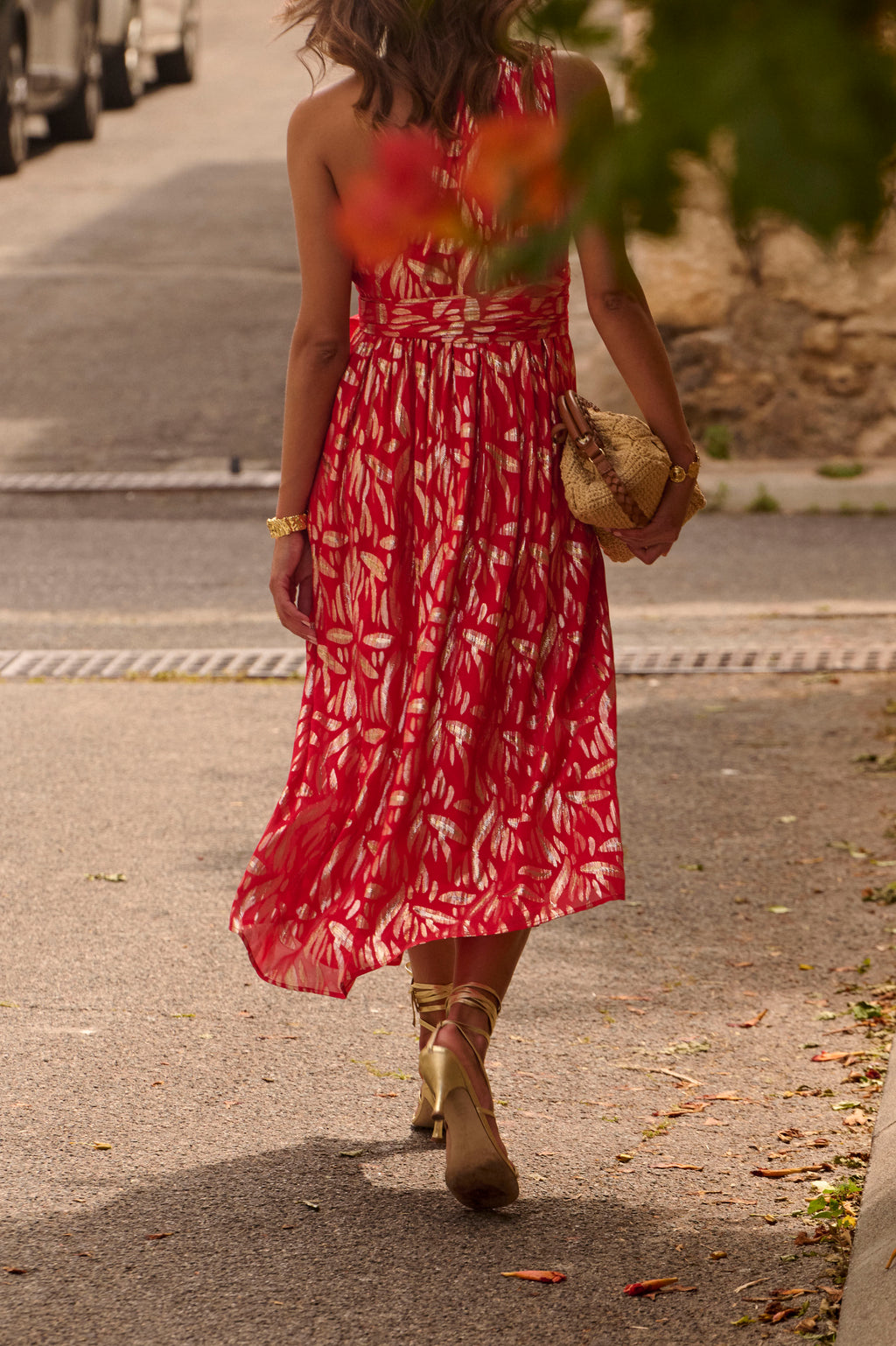 Robe Chouquette Lurex Rouge