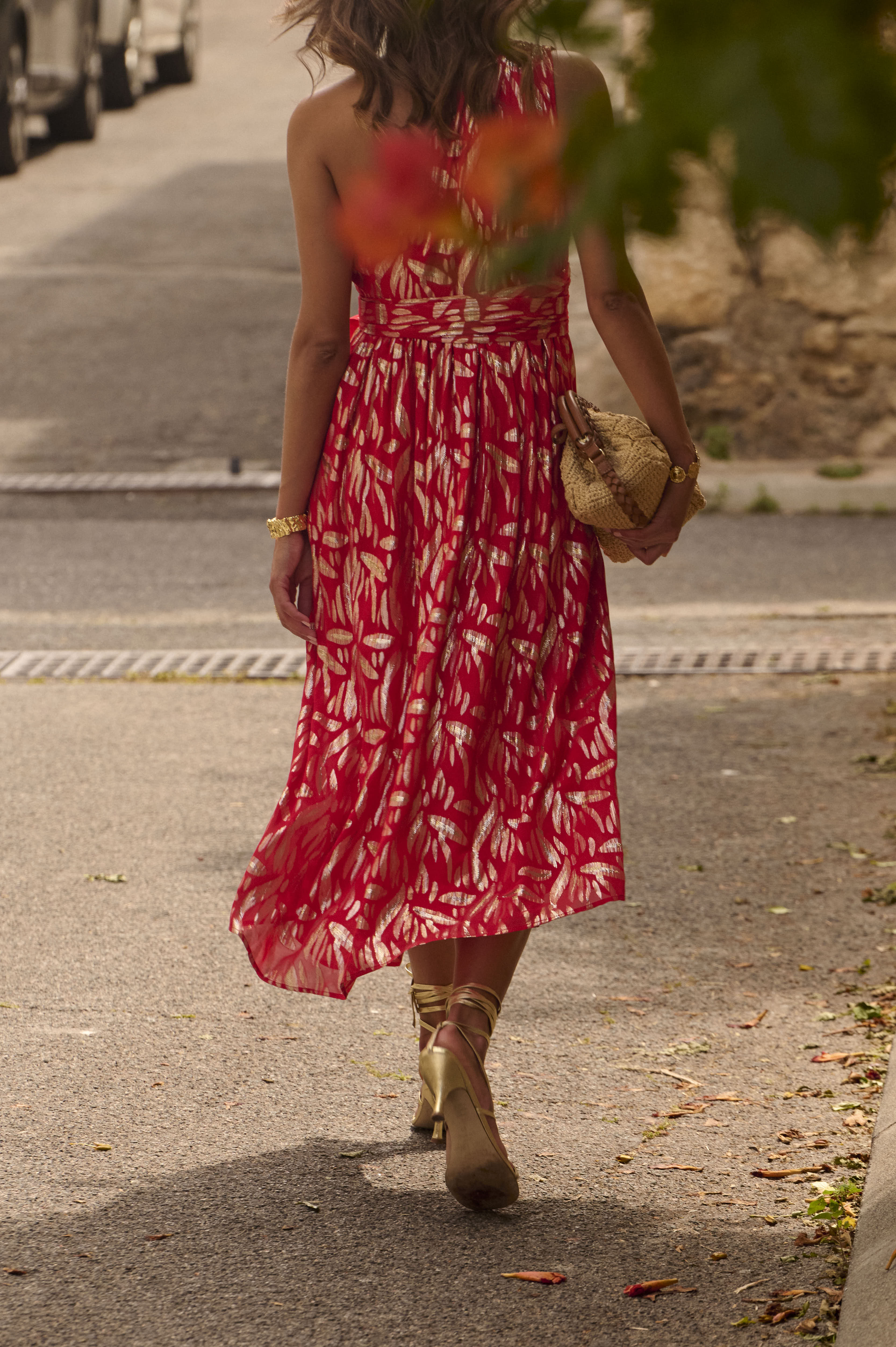 Robe Chouquette Lurex Rouge