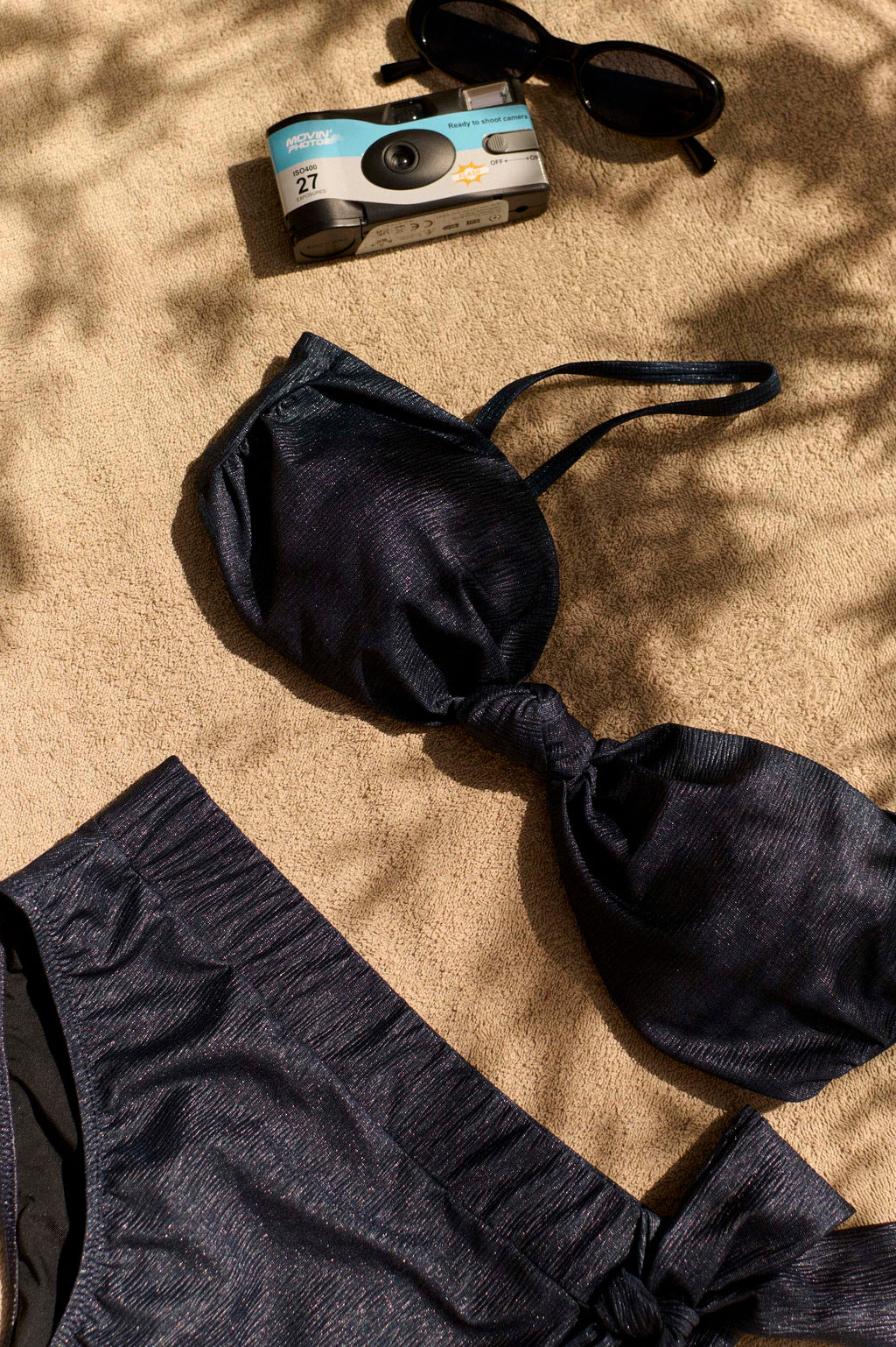 Top De Bañador Conta Lurex Marino