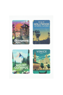 Planche De 12 Stickers - Cities
