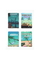 Planche De 12 Stickers - Cities