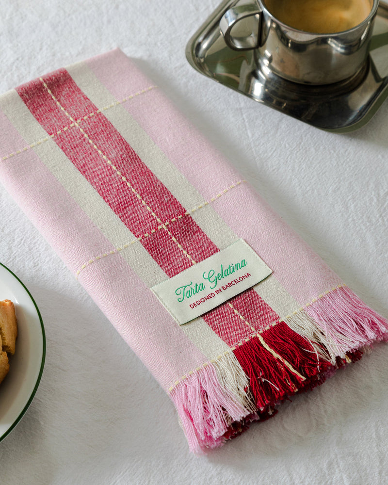 Striped - Serviettes De Table - Lot De 2 - Coloris Au Choix