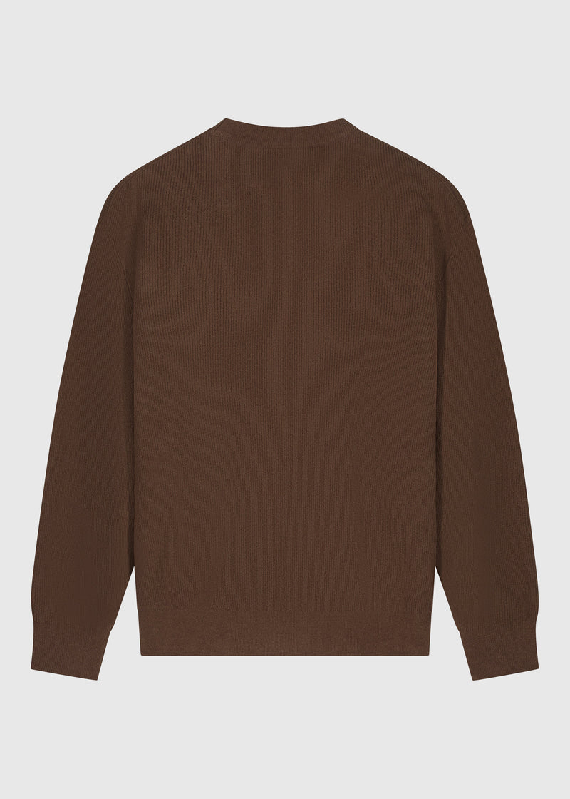 Pull Col Rond Structure - Espresso