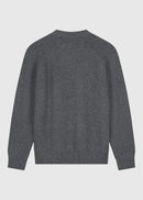 Suéter De Cuello Redondo Con Cuello Redondo - Antracita