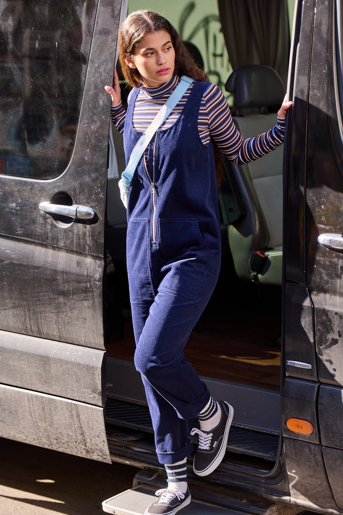 Terri T-Shirt - Multi Camel Stripes