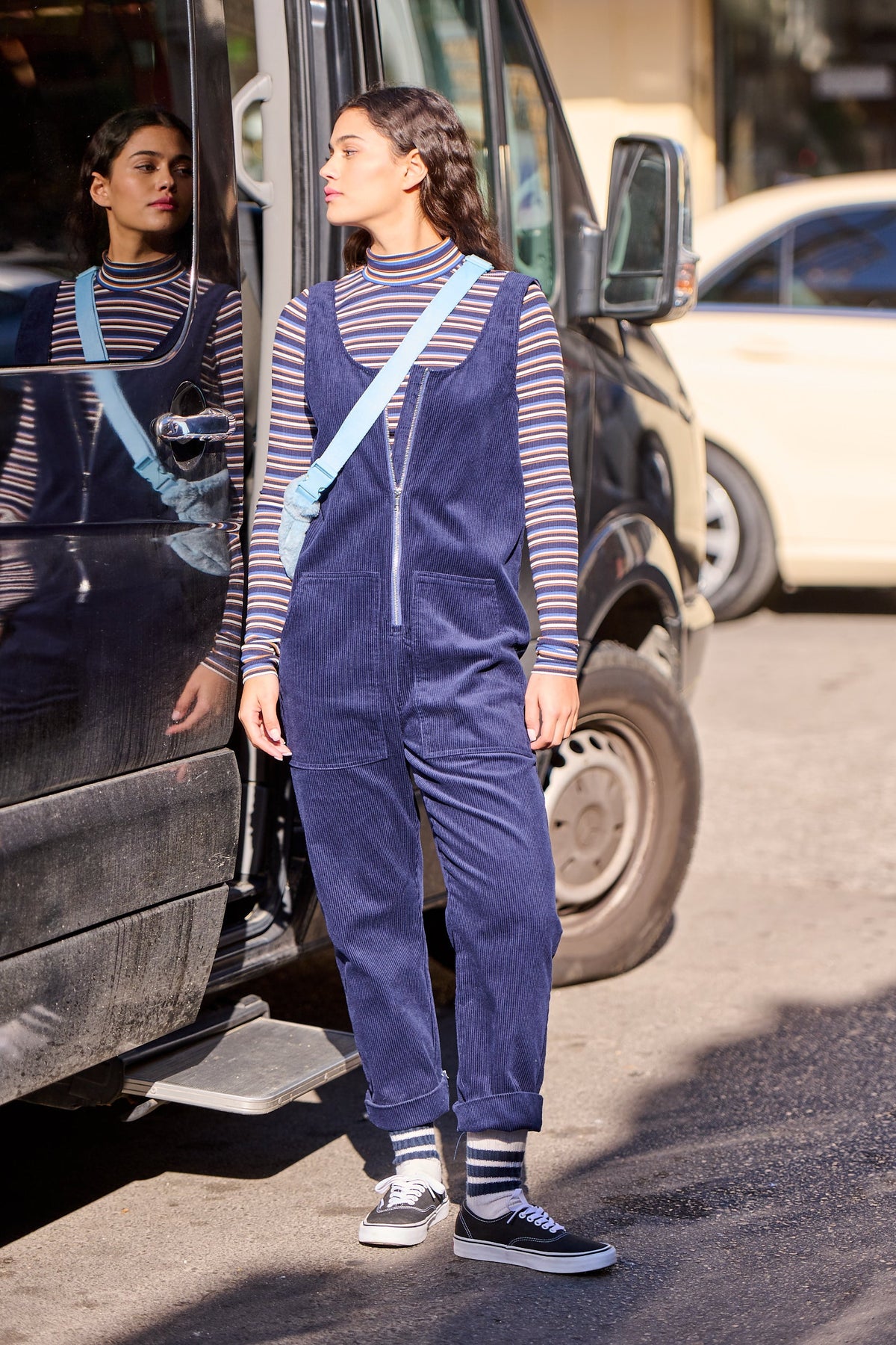 Terri T-Shirt - Multi Camel Stripes
