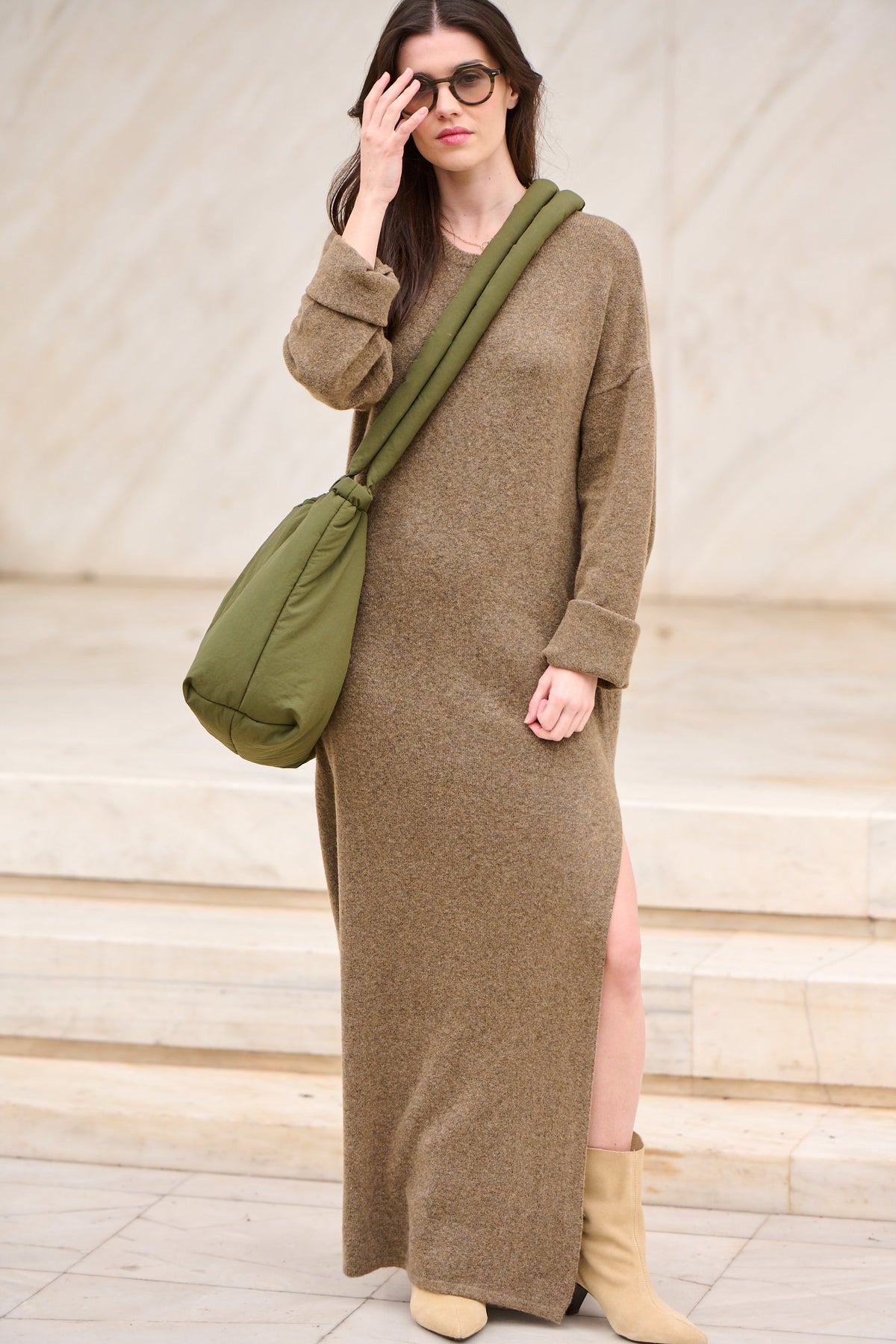 Ryan Dress - Taupe