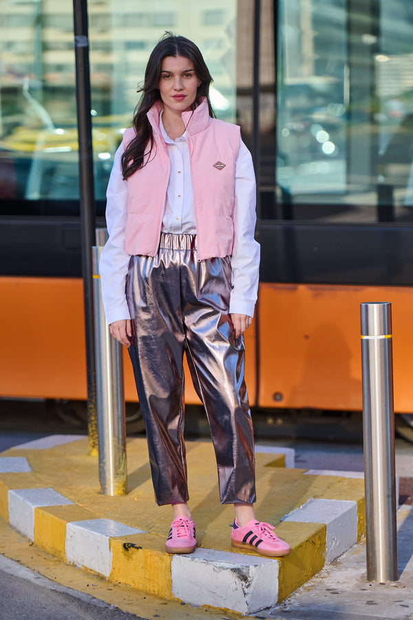 Broek Perry - Roze lamé