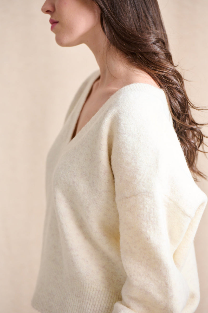 Pull Maggy - Blanc Casse