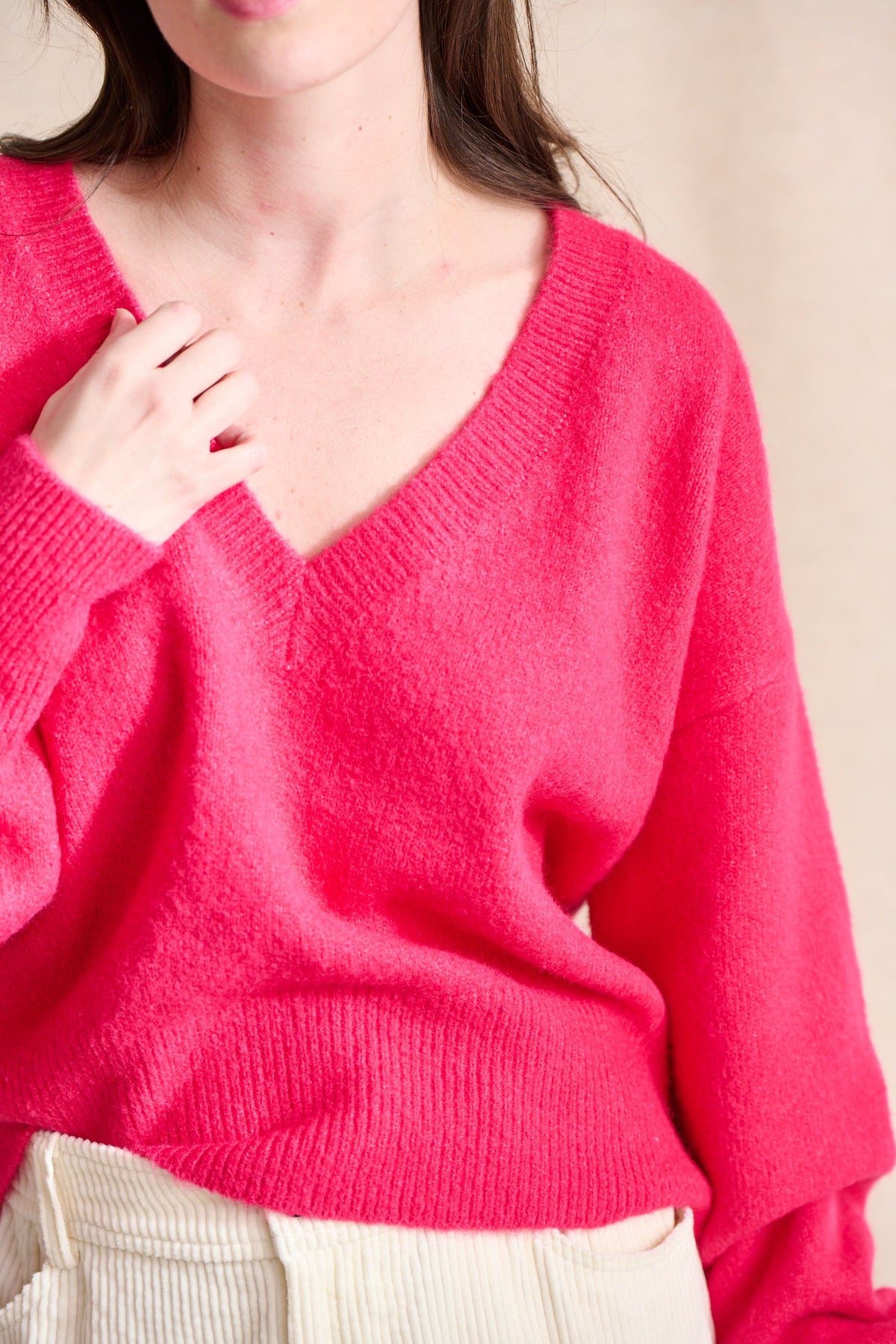 Maggy Sweater - Fuchsia Pink