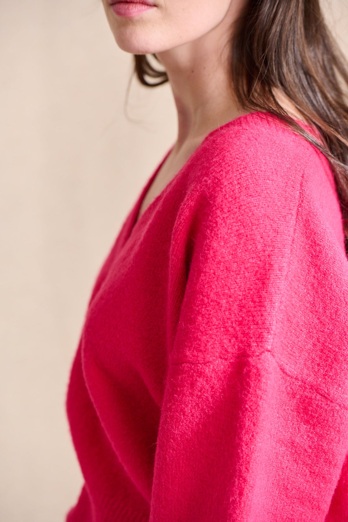Maggy Sweater - Fuchsia Pink