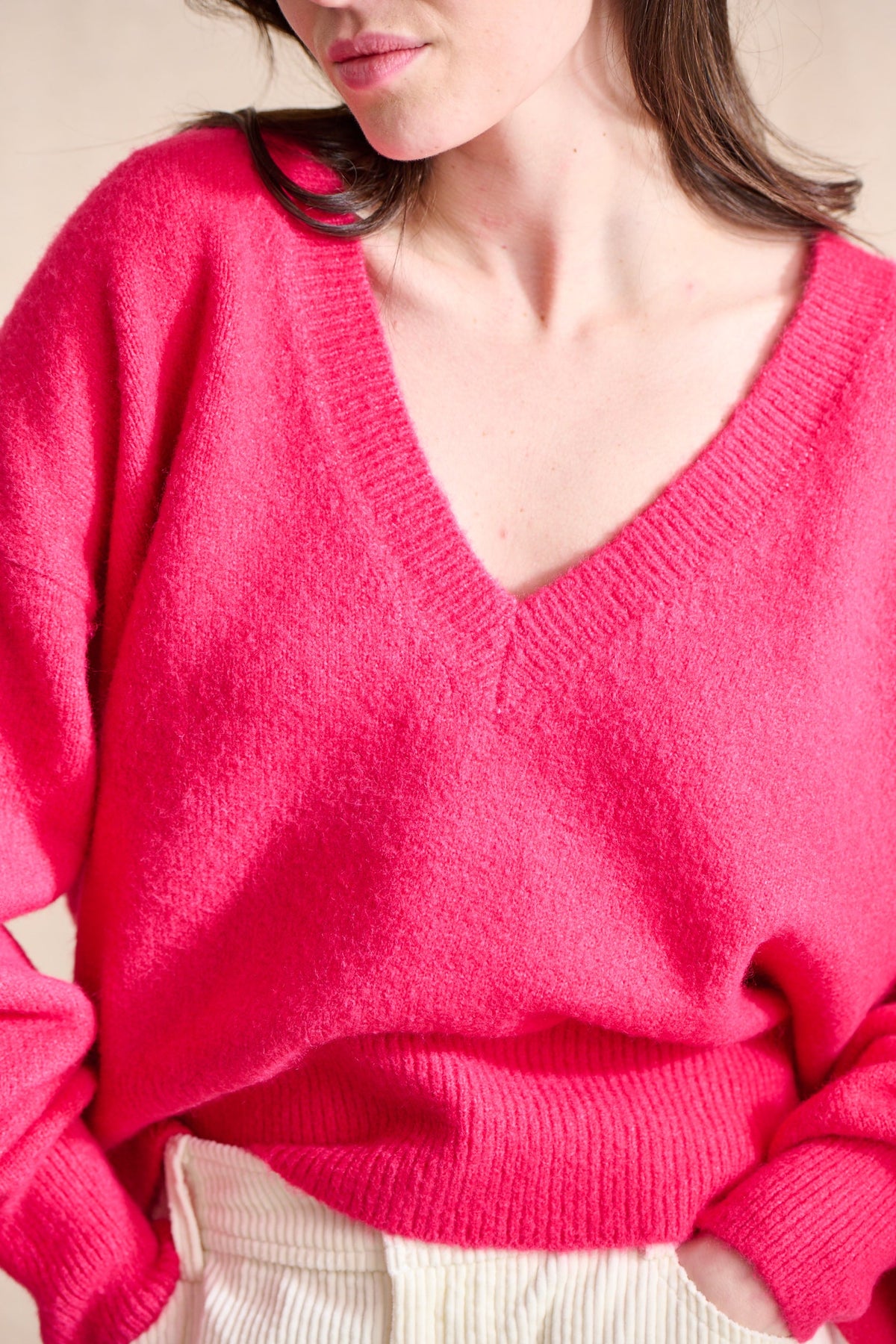 Maggy Sweater - Fuchsia Pink