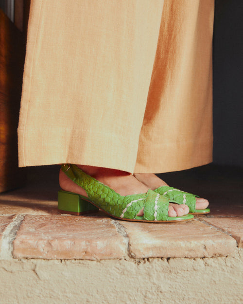 Capitata Green Sandals