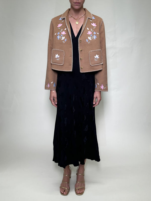 Veste Sunday Petal Embroidery Tan