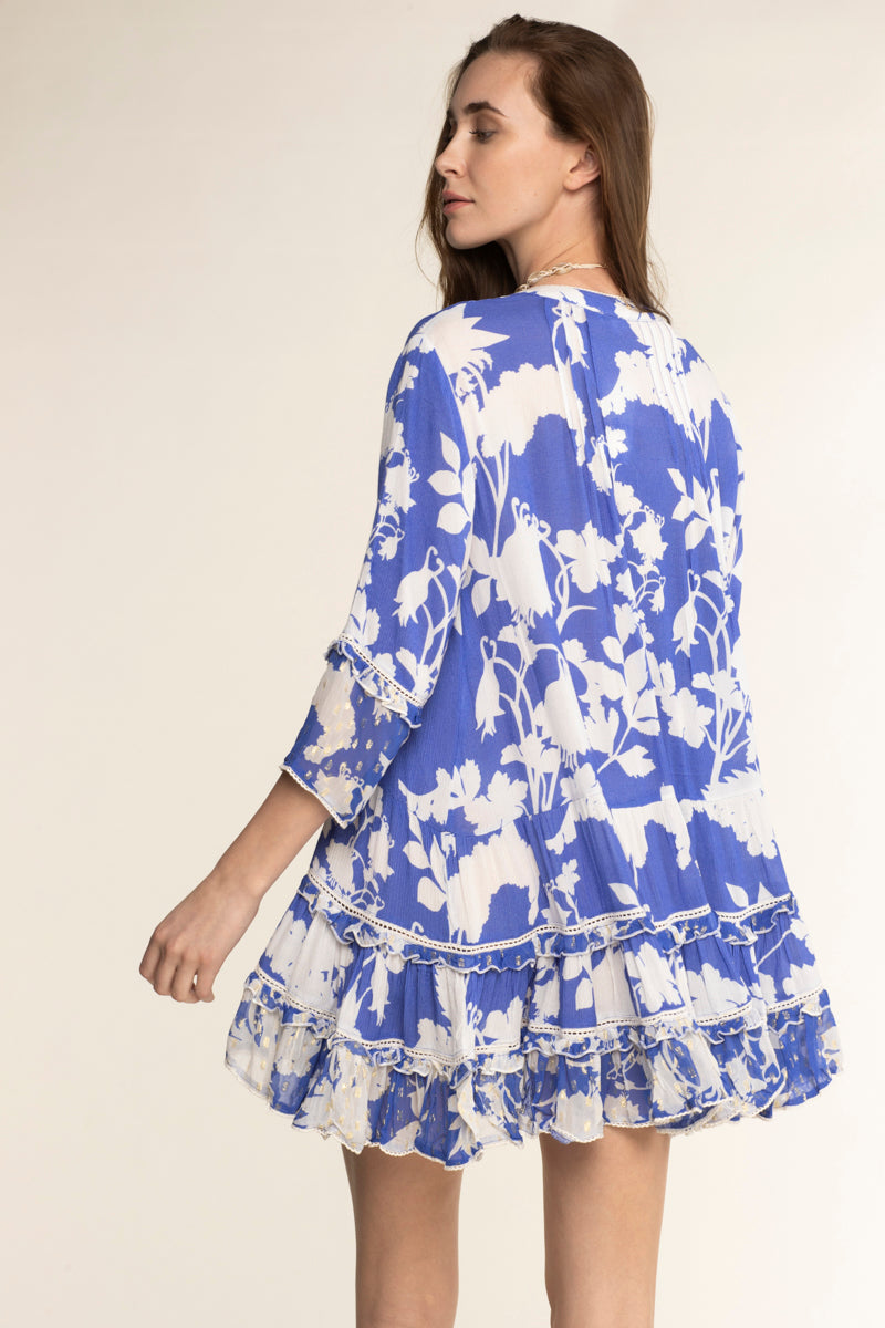Robe Bella Ciao Flower Blue