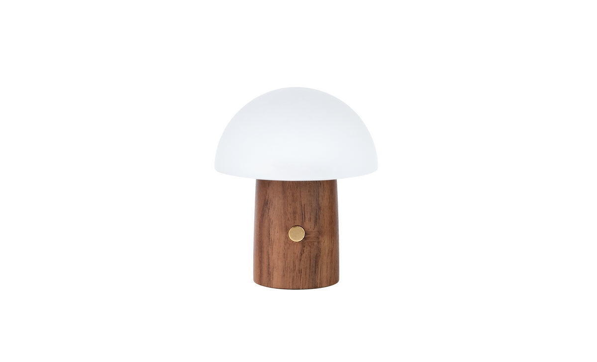 Lampe Champignon Alice - Noyer Naturel