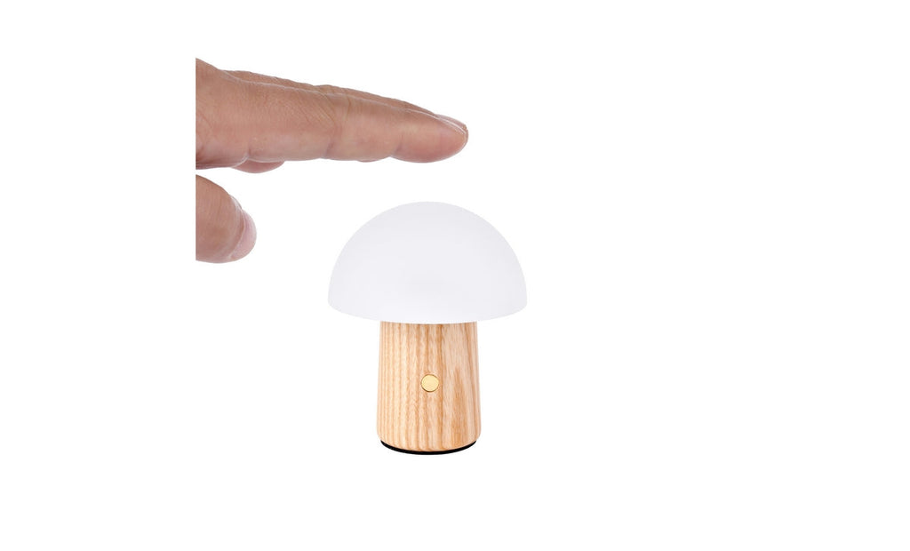 Alice Mushroom Lamp - White Ash