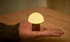 Lampe Champignon Alice - Noyer Naturel