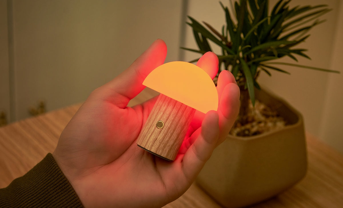 Alice Mushroom Lamp - White Ash