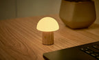 Lampe Champignon Alice - Frêne Blanc