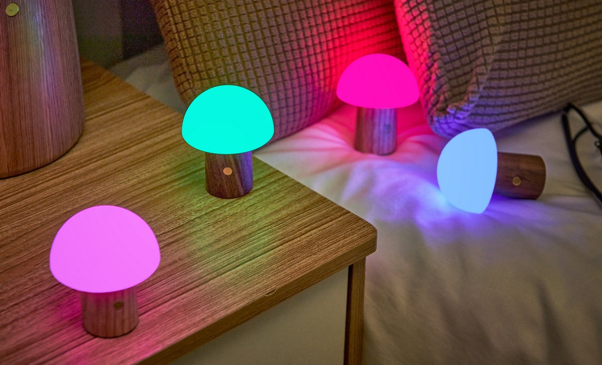 Alice Mushroom Lamp - White Ash