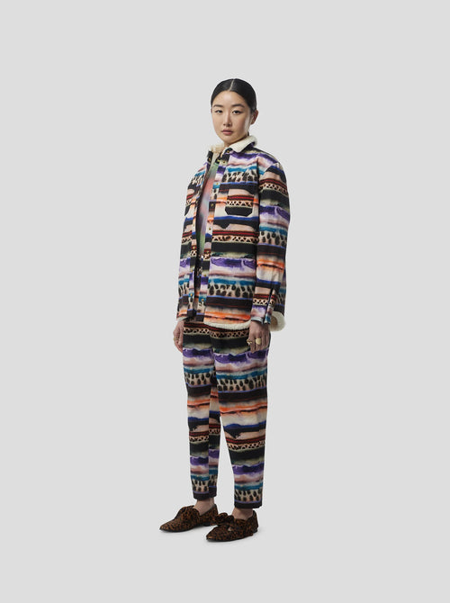 Dori Overshirt In Edgewalk Print