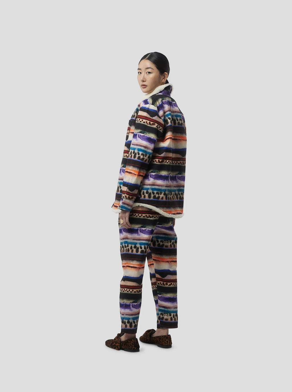 Chemise Dori Overshirt In Edgewalk Print