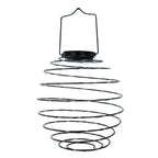 Lámpara colgante solar espiral metal micro LED blanco cálido ORION H37cm - REDDECO.com