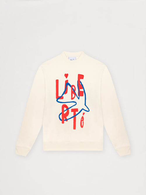 Sweat unisexe ESQUISSE écru