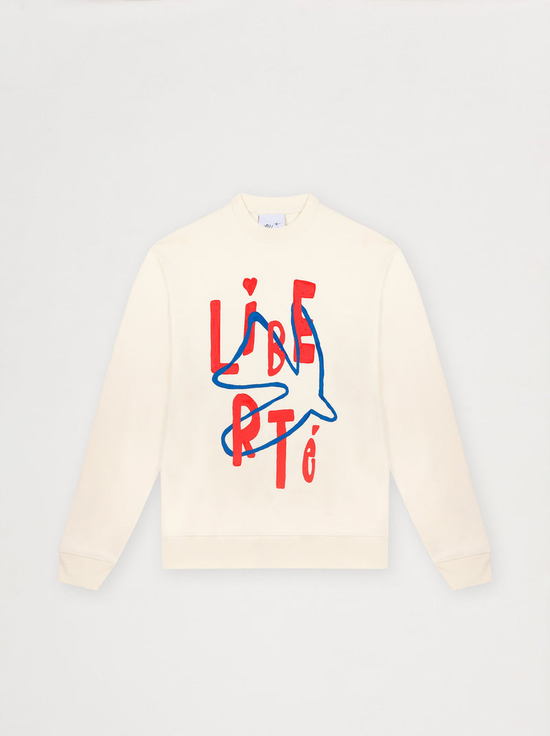 Sweat unisexe ESQUISSE écru