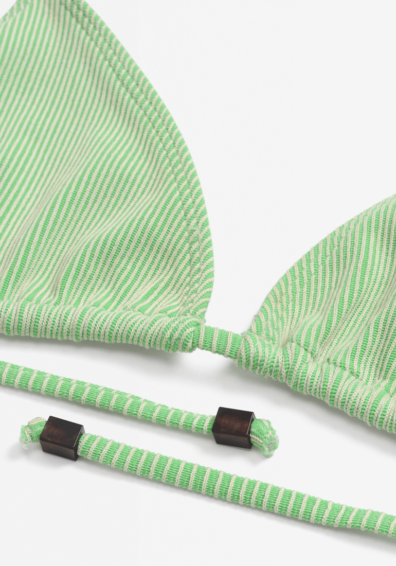 Silvio Triangle Bikini Top - Green