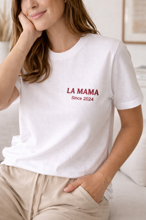 Le T-shirt Mom - Blanc - À Personnaliser