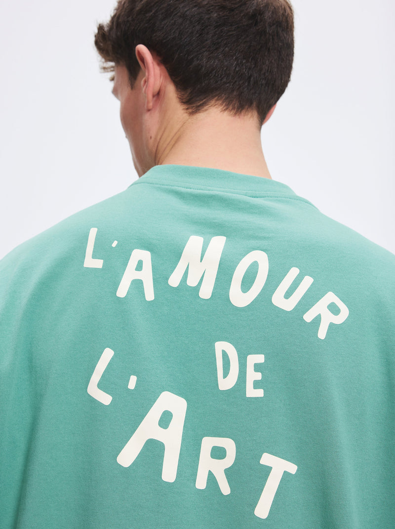 T-shirt unisexe L'ART DE L'AMOUR vert givré